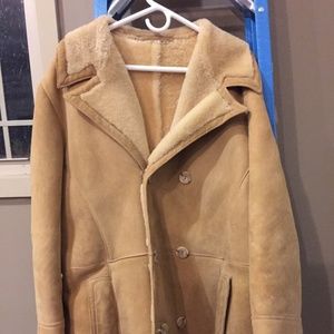 Mens Woolrich vintage Lambswool Coat: 42